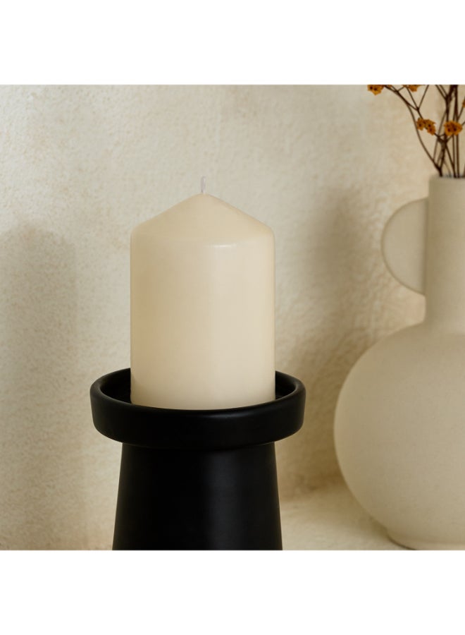 Home Box Luna Unscented Pillar Candle - 48h - Image 1